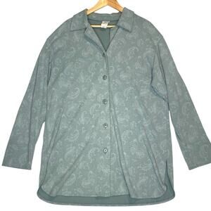 Weekenders Paisley Tunic Top Womens L Vintage Comfort Minimalist Cottage Travel‎